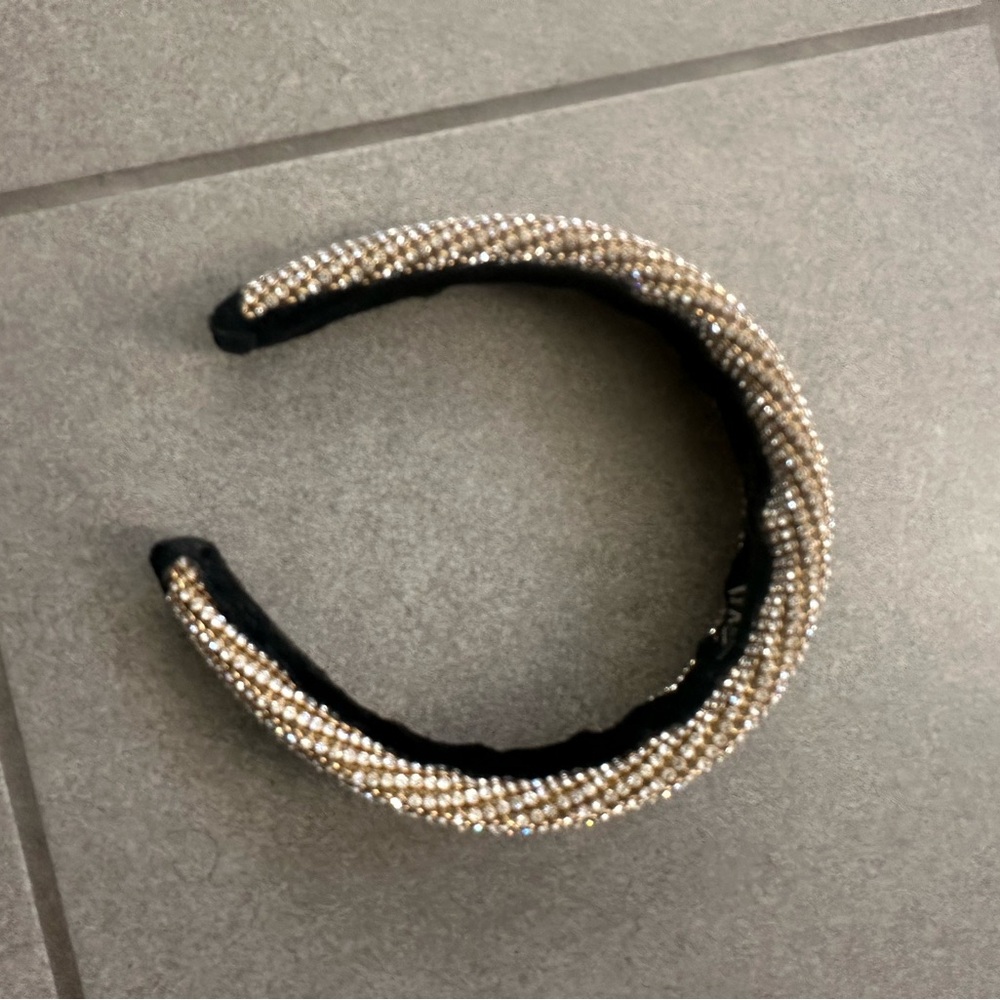 Zara Black and Gold rhinestone  Headband